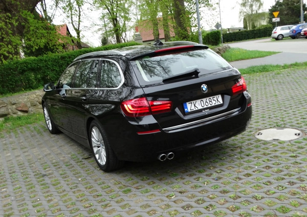 BMW Seria 5 cena 56900 przebieg: 278000, rok produkcji 2014 z Koszalin małe 596